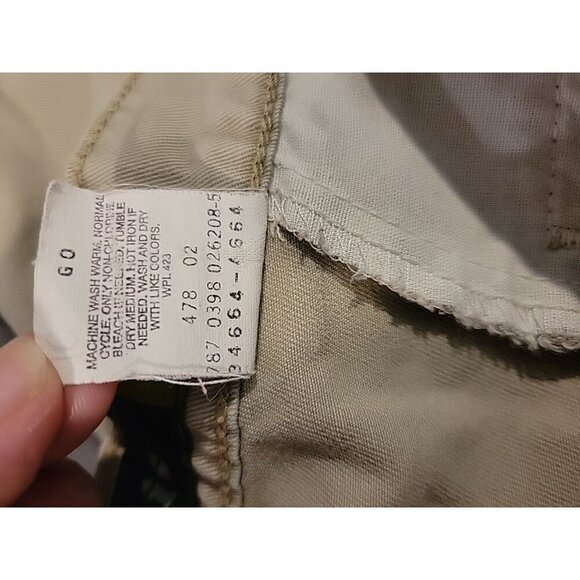 Vintage Levi’s Silvertab Khaki Shorts Men’s Sz 38 Waist 9” Inseam Y2K '98 Preppy - Picture 7 of 7